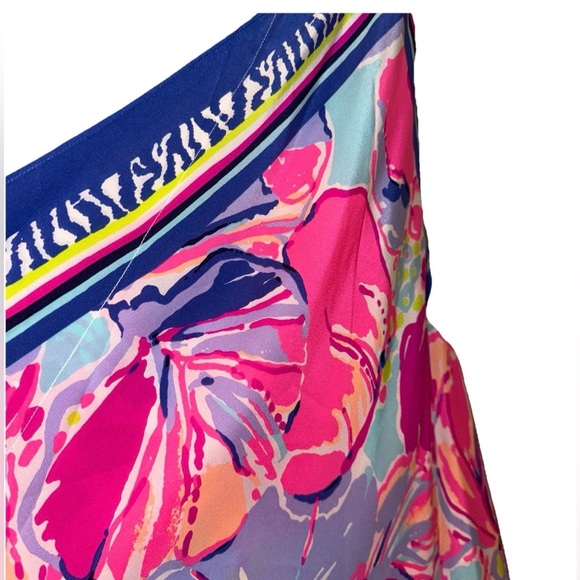 Very HTF Lilly Pulitzer Rene Silk Handkerchief Dress Size S Multi Jam Out NWT - Picture 9 of 16